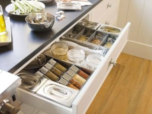 storing spices in the kitchen