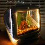 aquarium in een oude tv