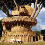 eco-house made of bamboo