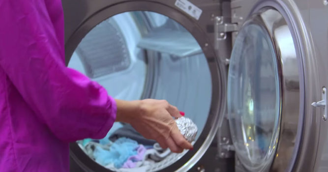 Why do we need foil balls in the laundry?