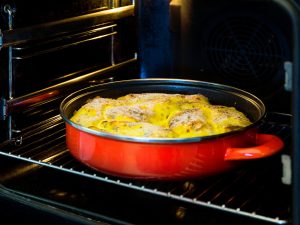 Paella al forn.