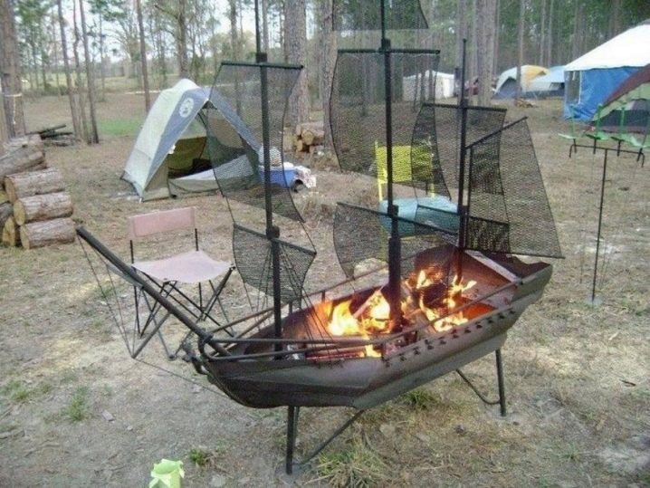 Vertical barbecue option.