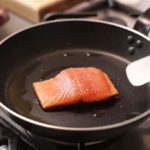 Frying pan on the stove.