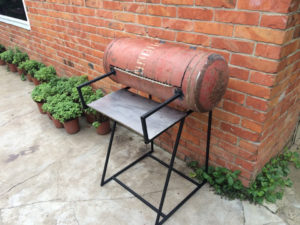 Barbecueën uit een gasfles.