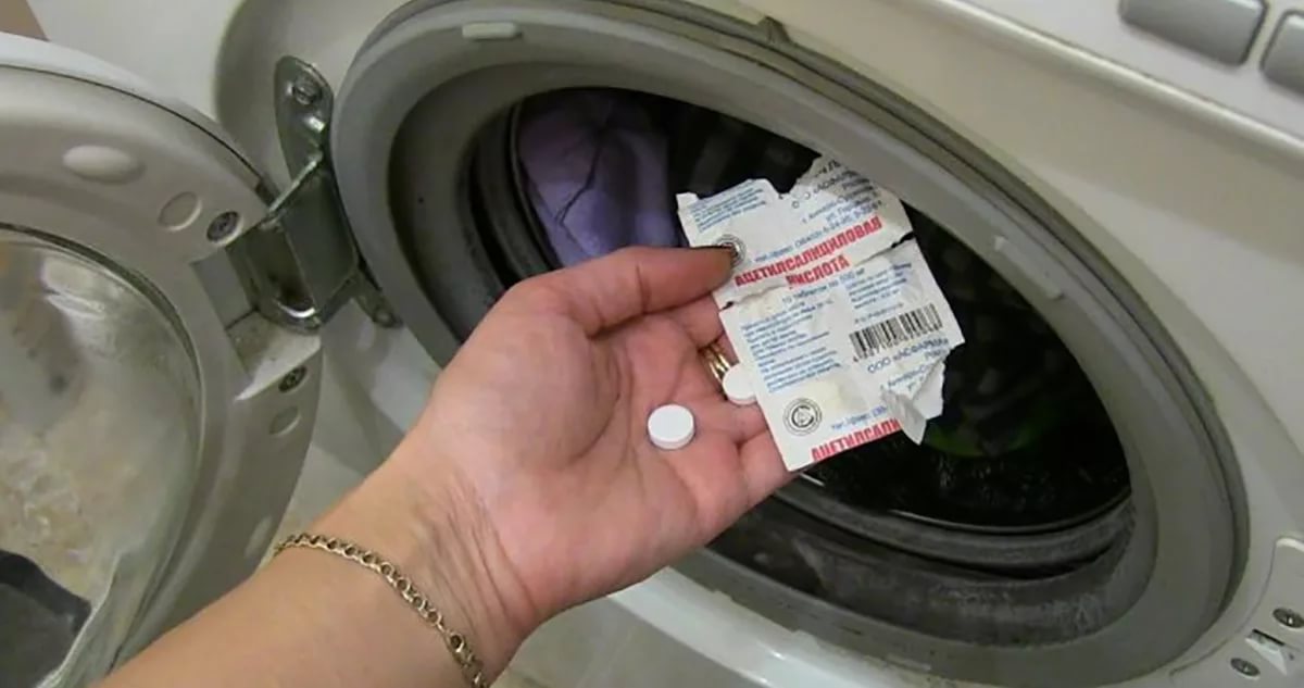 Why do you need to add aspirin to your washing machine?