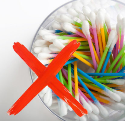 Why did the European Parliament ban the use of cotton swabs?