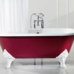 Cast iron bath.