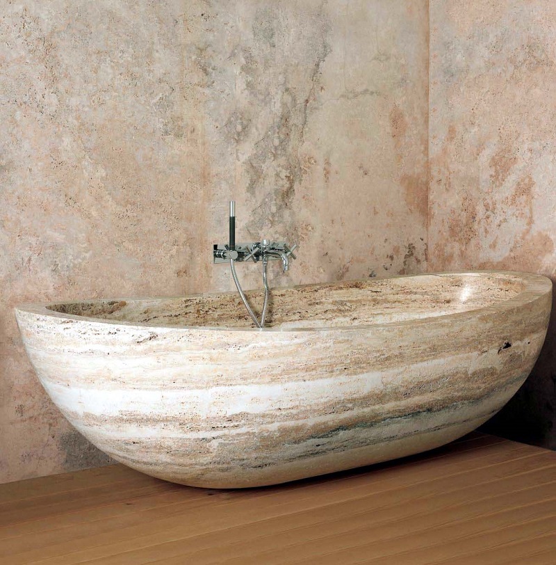 cast marble bathtub