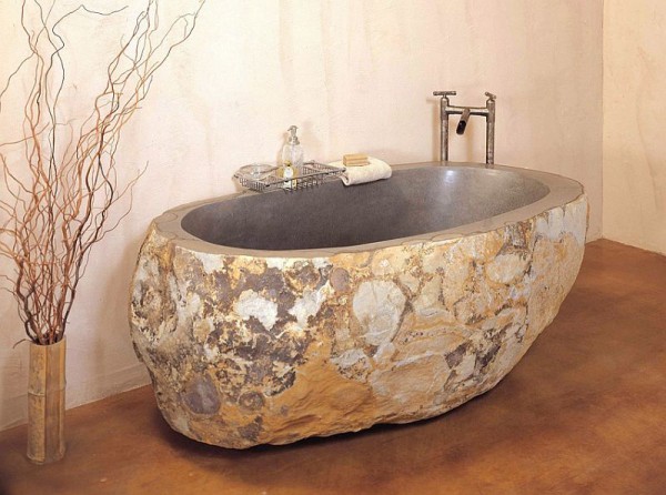 natural stone bathtub