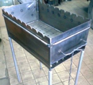 grill met open asbak