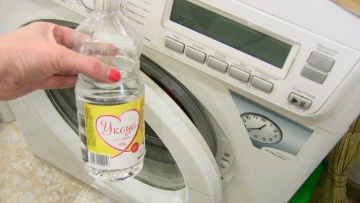 Why do you pour vinegar into the washing machine?