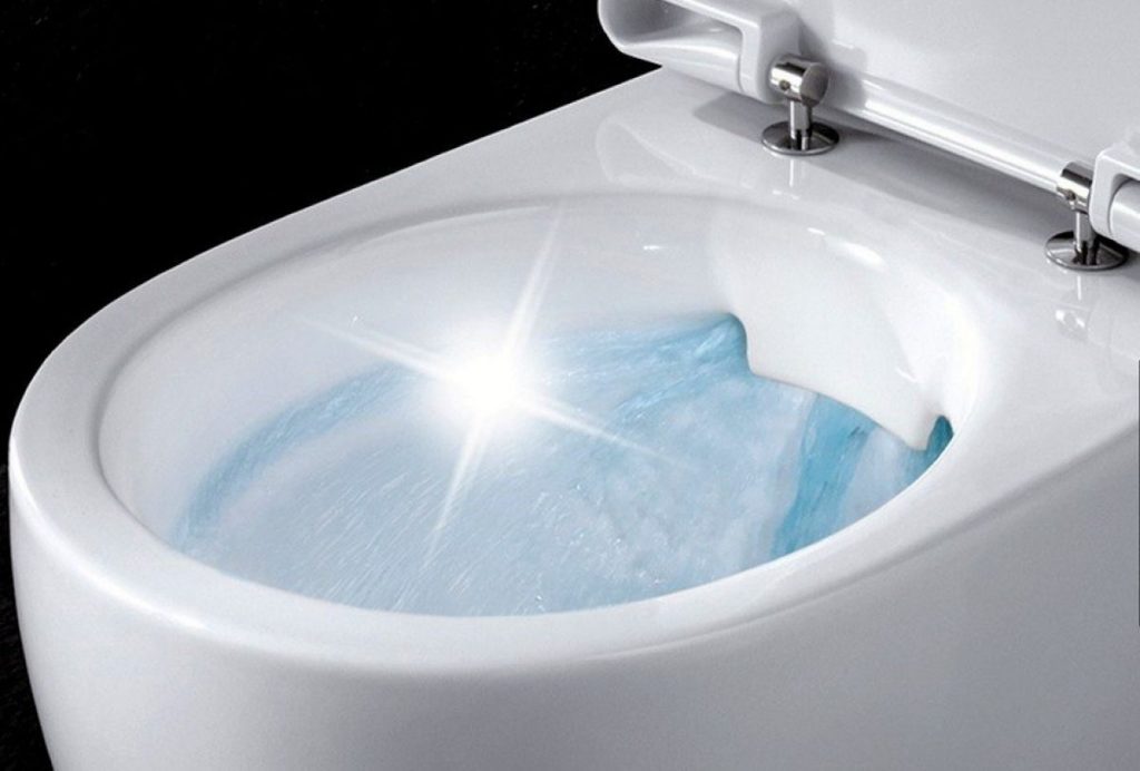 Rimless toilet.