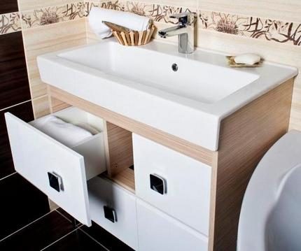 Sink cabinet.