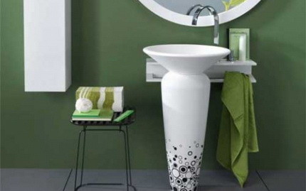 Lavabo avec socle.