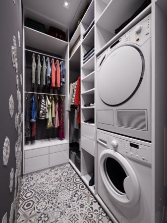 Wardrobe washing machine