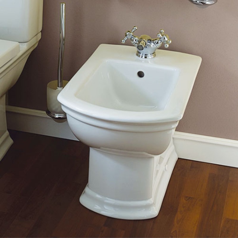 Floor-standing bidet.