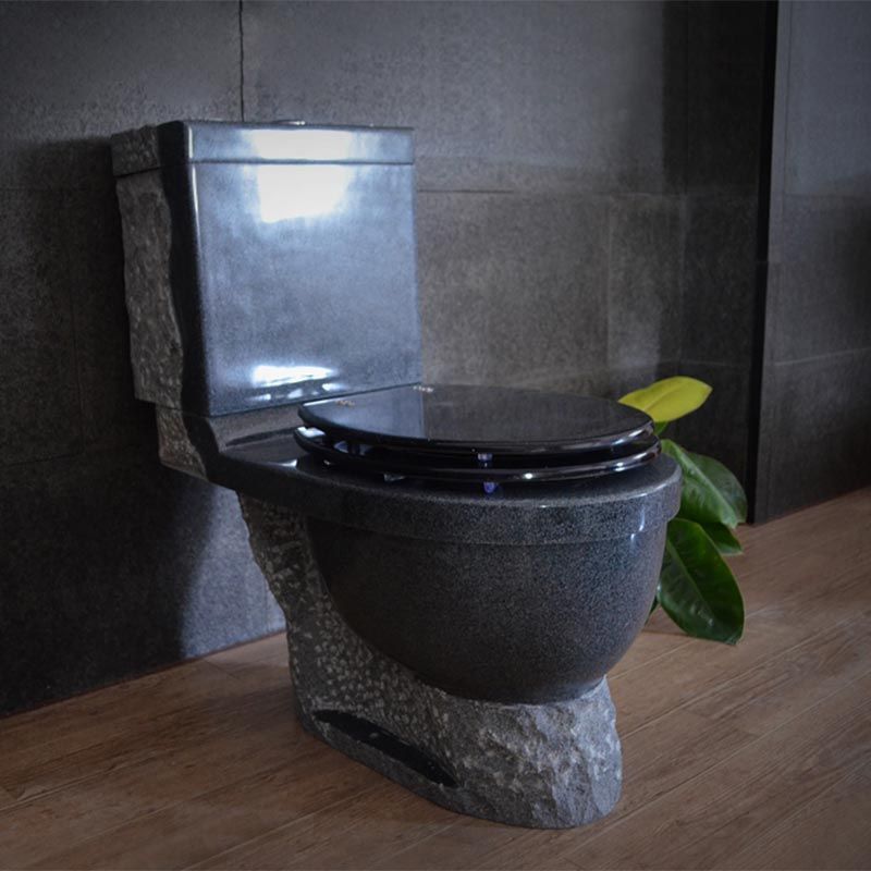 Toilet made of stone.