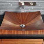 Wooden sink option.