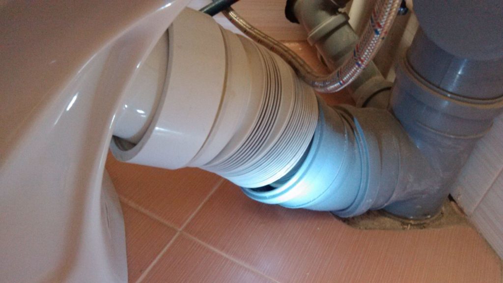 Corrugación para el baño.