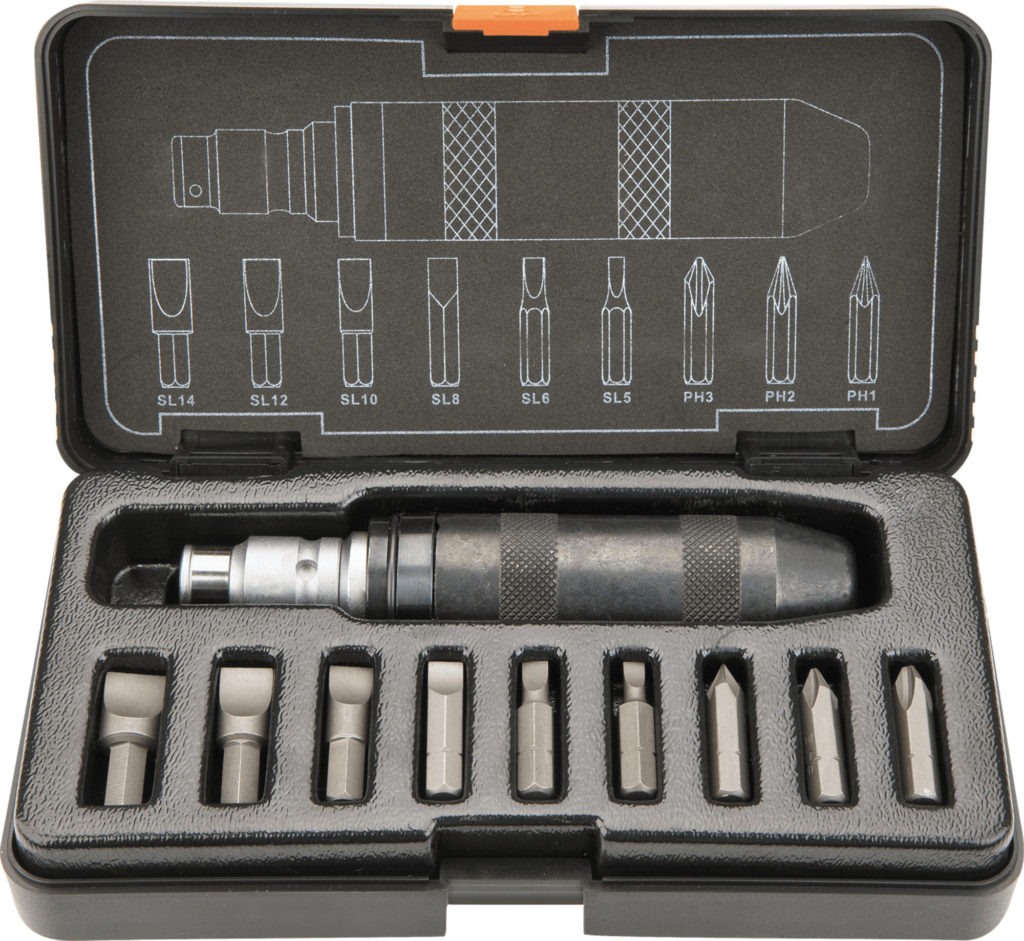 Impact screwdriver set.