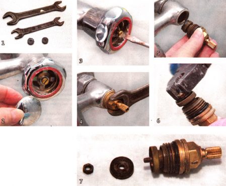 Changing the gasket in the valve-type valve box.