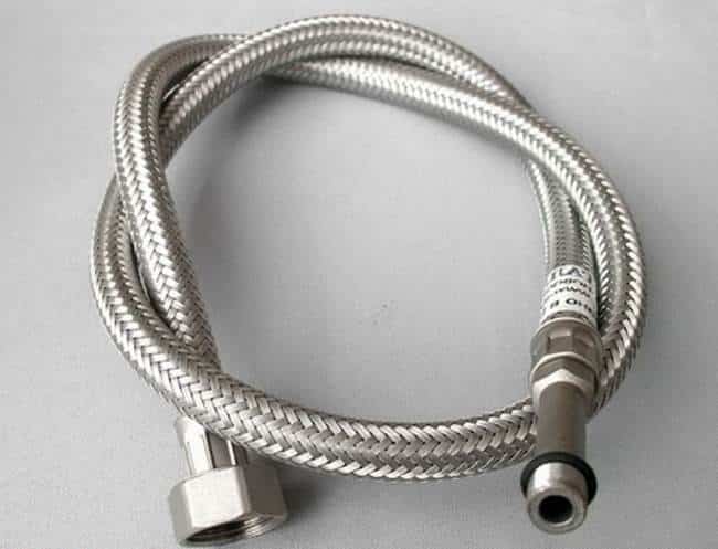 Aluminum reinforced hose.