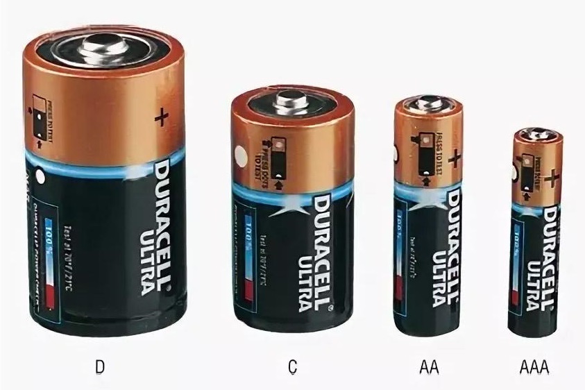 Tipos de pilas alcalinas.
