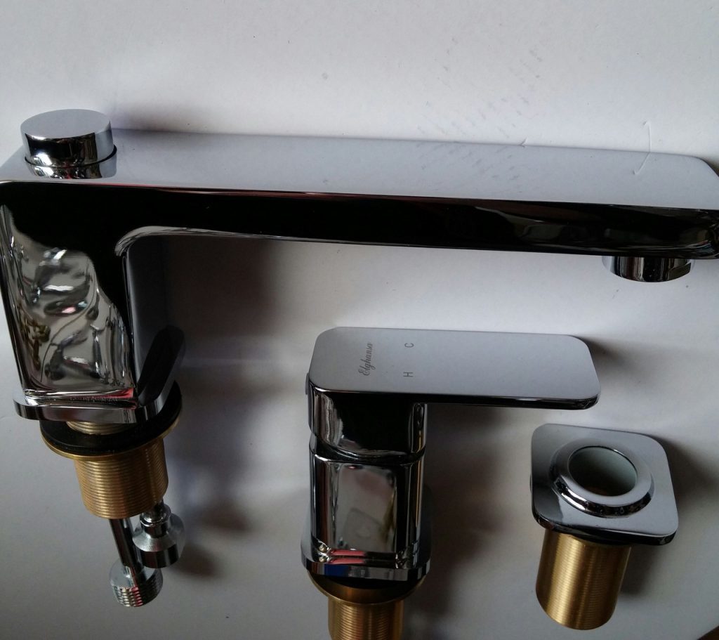 Bath faucet parts.