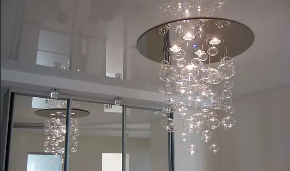 vertical chandelier para sa mga suspendido na kisame