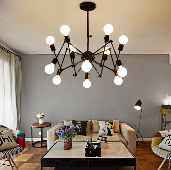 lampadario a ragno loft