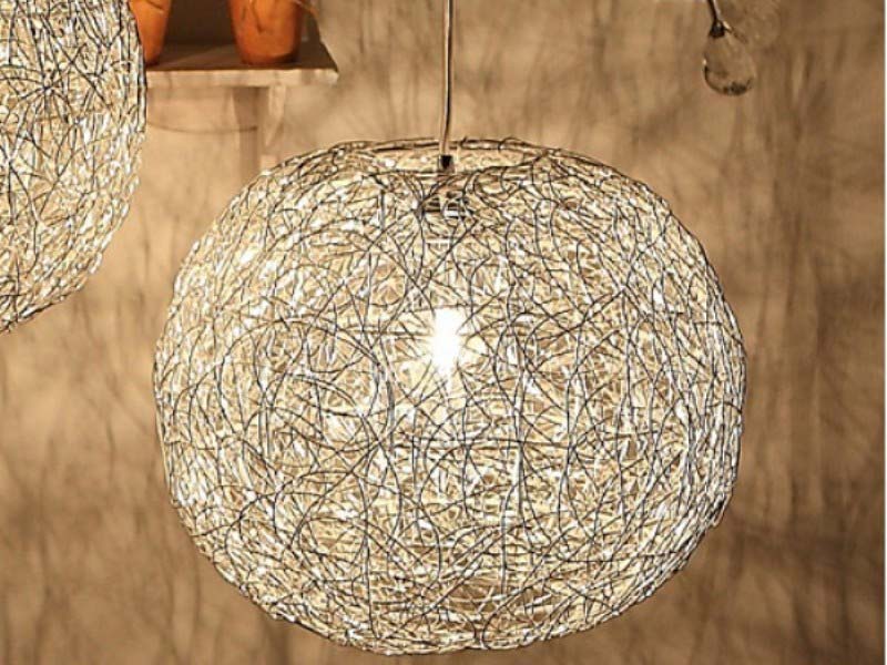 bola chandelier.