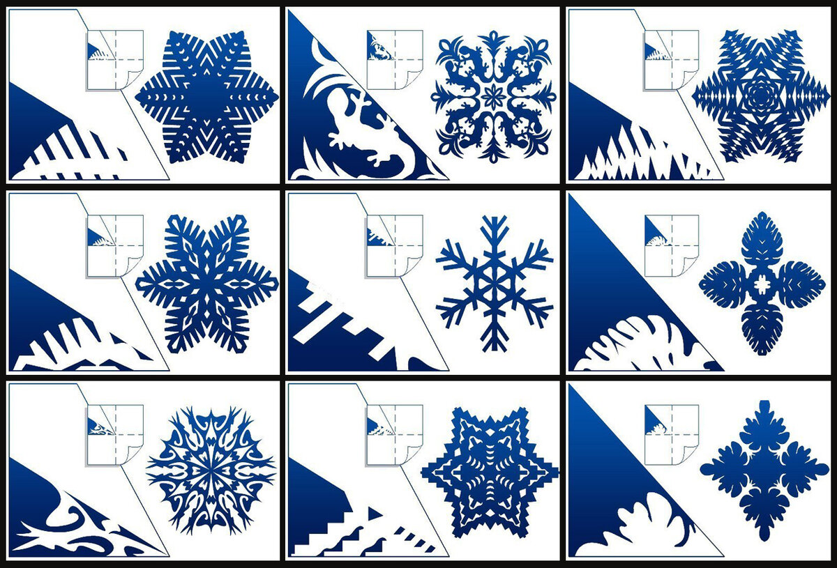 motifs de flocon de neige