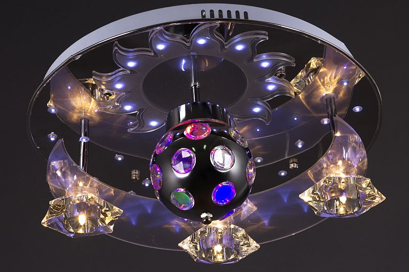 LED chandelier option.