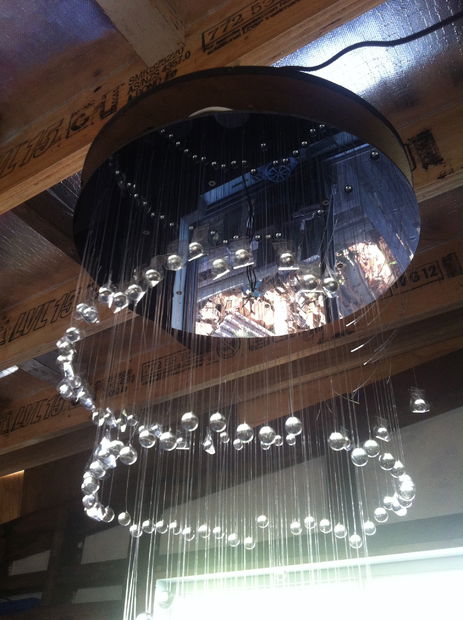 Almost finished chandelier.