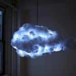 Lustre en forme de nuage.