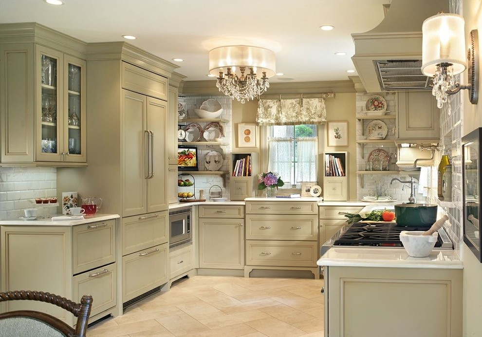 chandelier in the kitchen