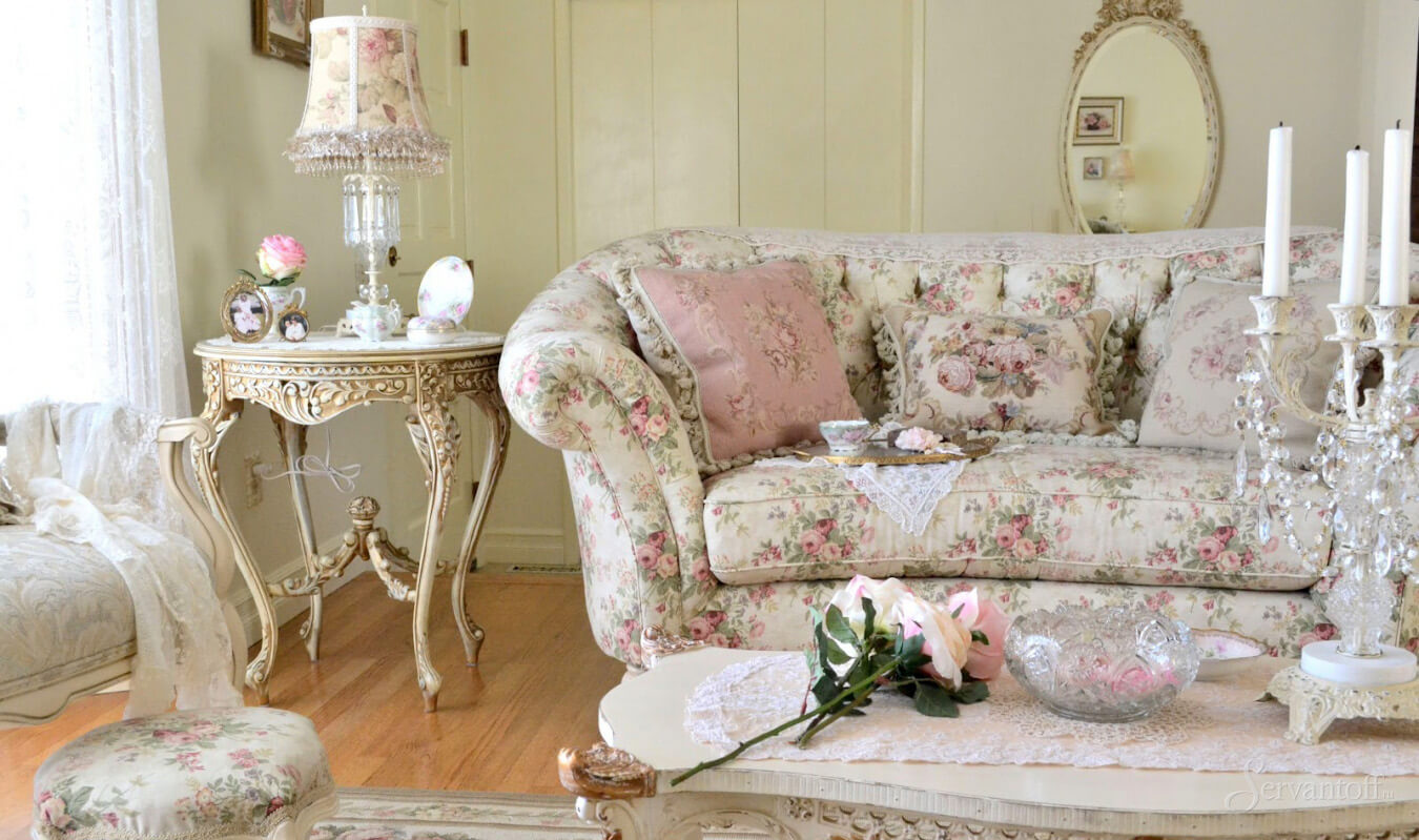 shabby chic style in the interior