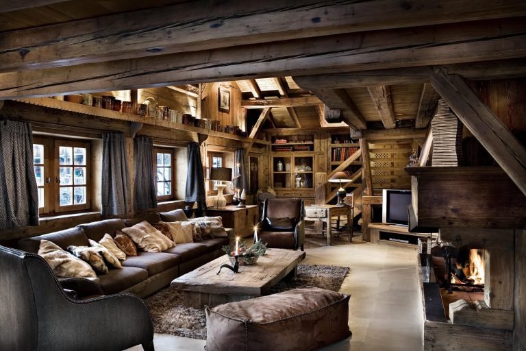 interior in stil rustic