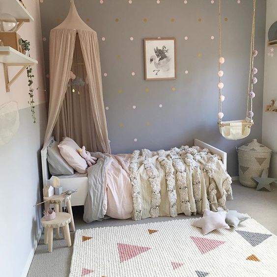 quarto para uma garota em estilo shabby chic