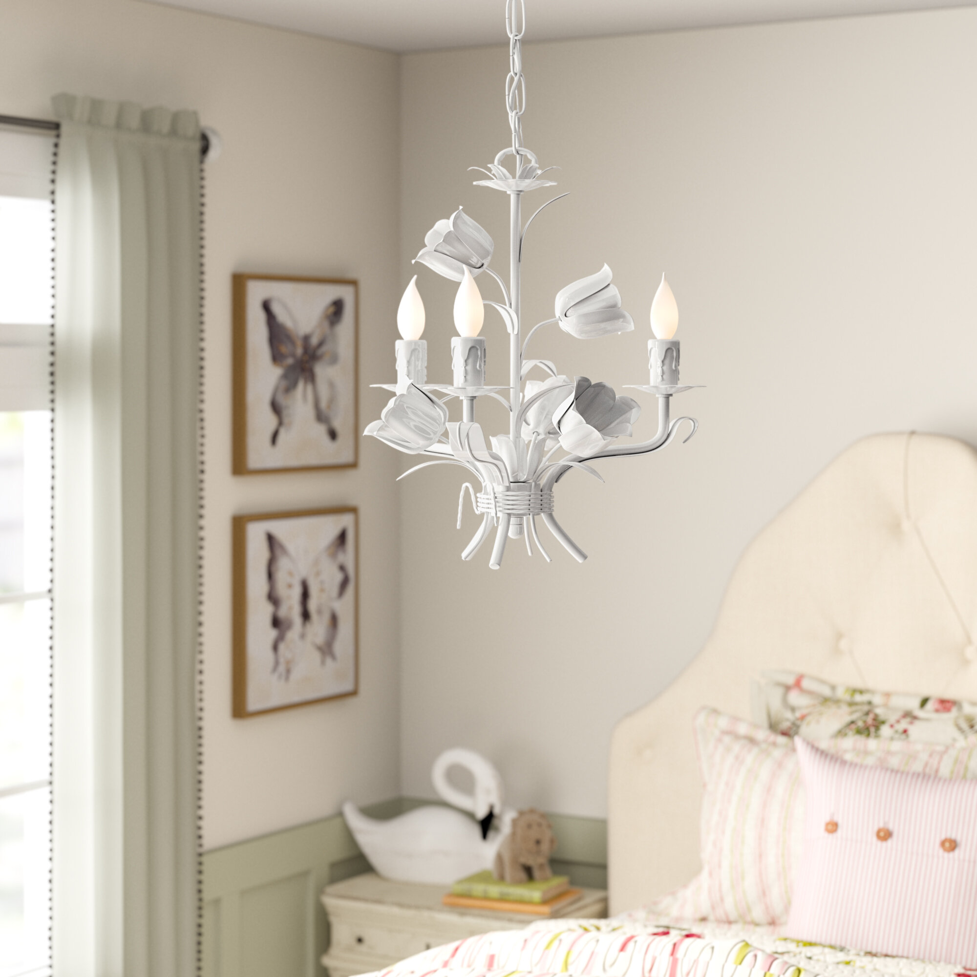 illuminazione e arredamento in stile shabby chic