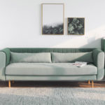 Skandinaviško stiliaus sofa