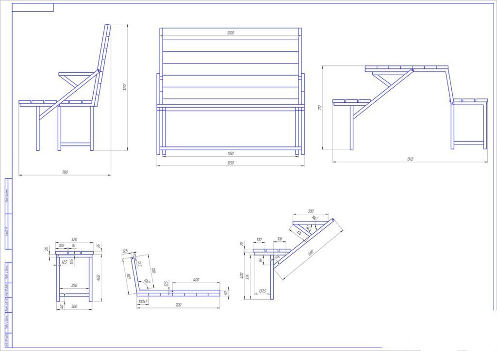 Dibujos y dimensiones.