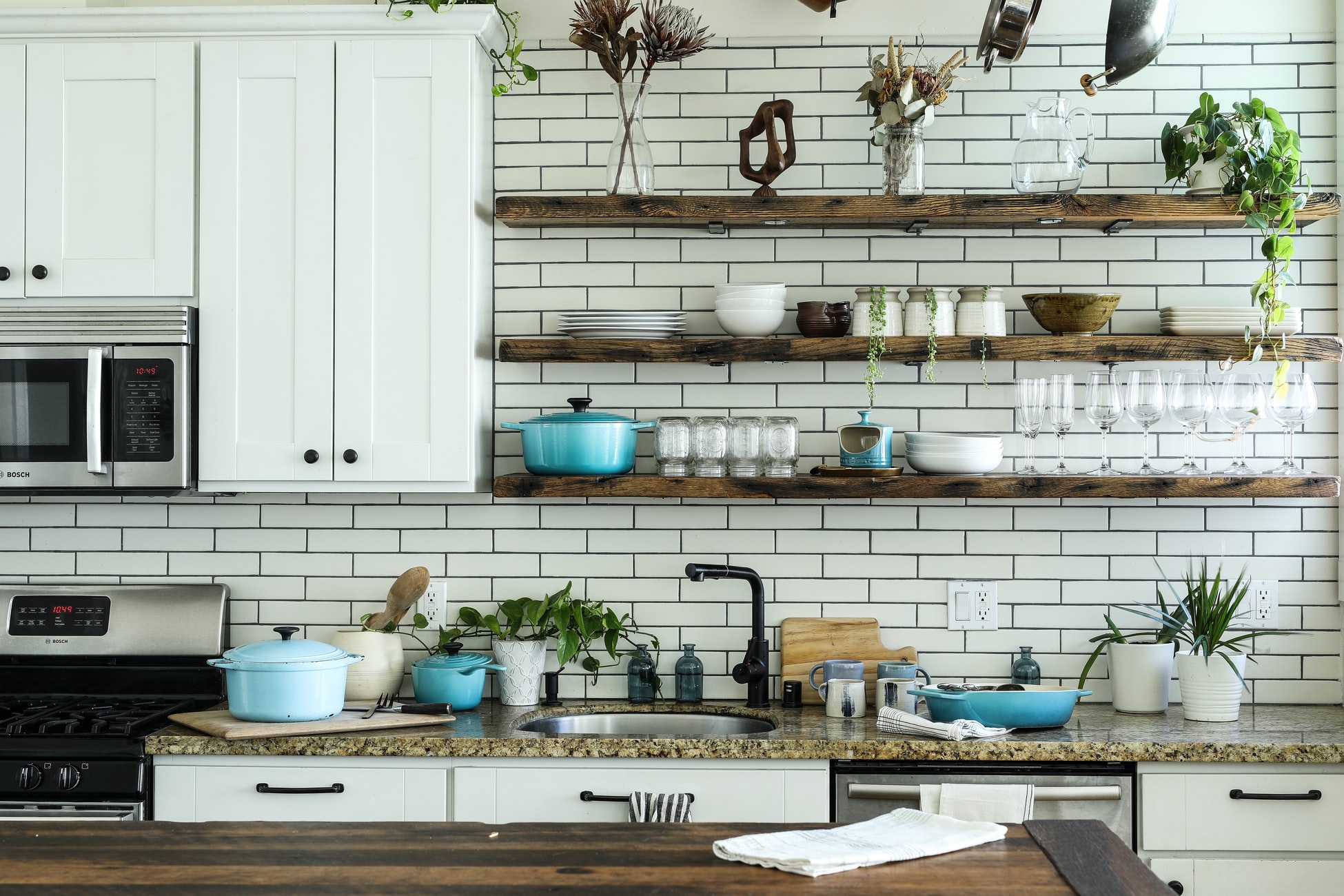 Kitchen in light colors