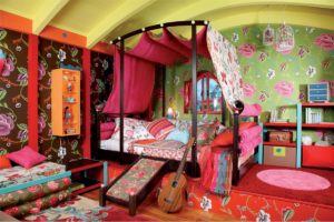 estilo oriental en la habitación de los niños