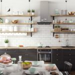 Kitchen design in Scandinavian style