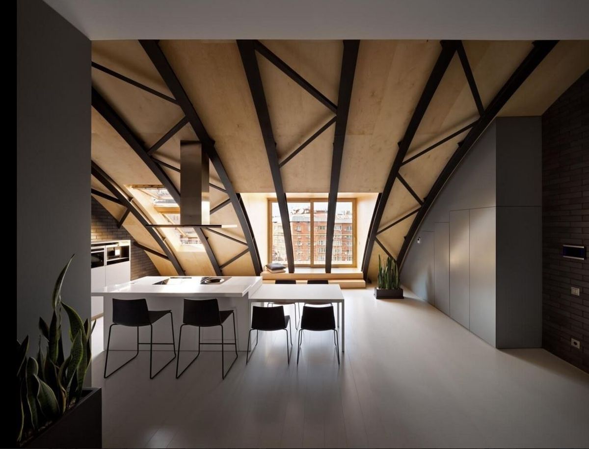 soffitto in stile loft