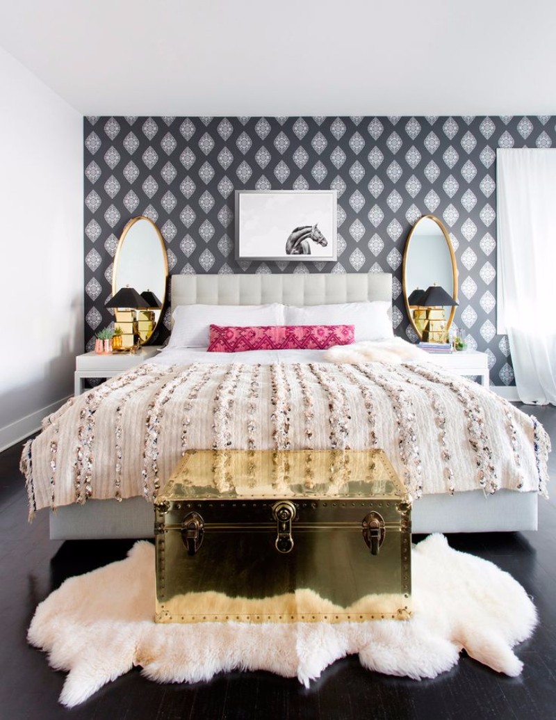 eclectic style bedroom