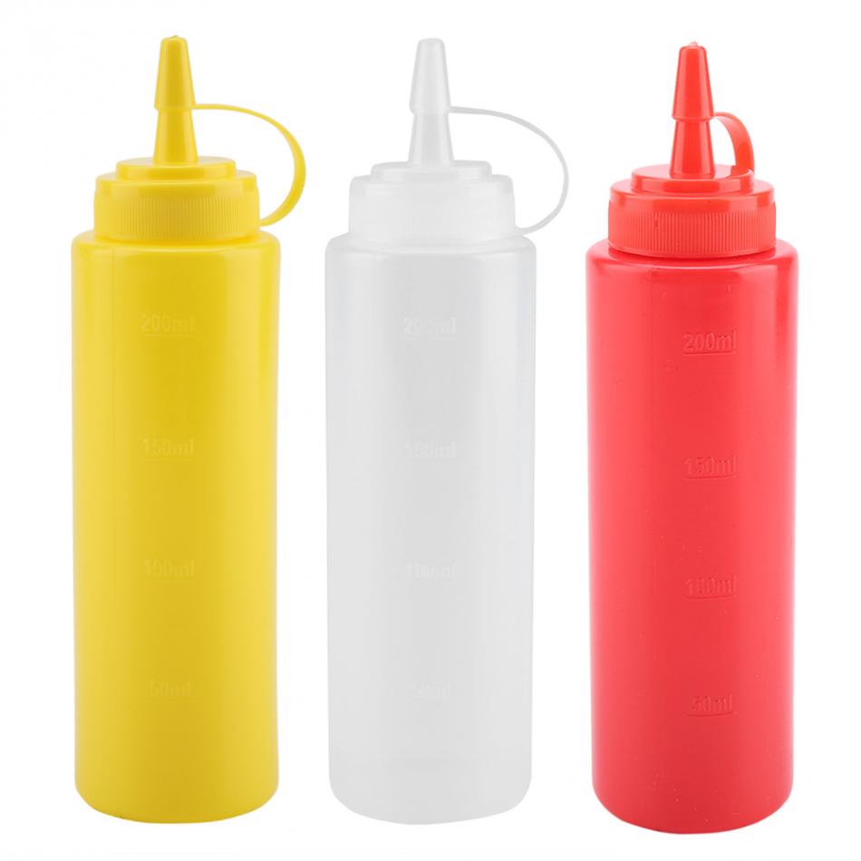 Bottles for sauces or oils