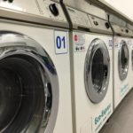 Washing machines in the laundry room