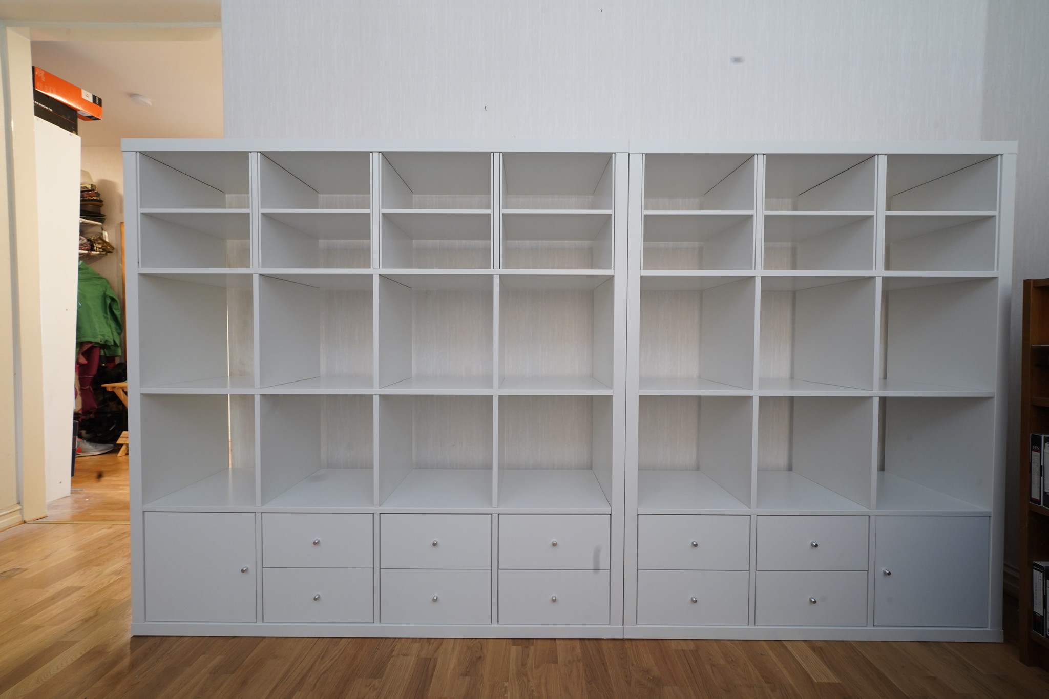 Empty shelves